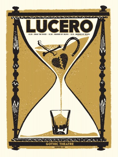 LUCERO NYE Run @ Gothic Theatre 12.29 - w/ Drag the River 12.30 - w/ Murder By Death 12.31 - w/ Murder By Death Lucero fans can buy before the general public on Monday!  12.29- https://lucero.frontgatetickets.com/event/x5jwiryu26st2vdv 12.30- https://lucero.frontgatetickets.com/event/dmeum5cgq0crt8jm 12.31- https://lucero.frontgatetickets.com/event/eqlpa1v1y2ezuj56
